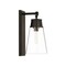 Z-Lite Wentworth 1 Light Wall Sconce, Matte Black & Clear 2300-1SL-MB - alternate 3